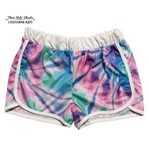 Urban Smalls 14Y Colorful Tie-Dye Athletic Shorts